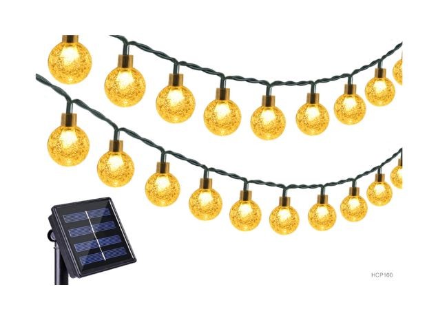 &u+ GUIRNALDAS EXTERIOR SOLAR LED 5M HCP160